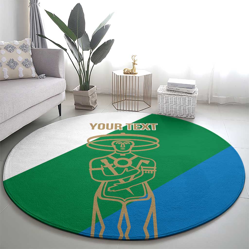 Personalized Italy Abruzzo Round Carpet Inspiration Flags Style