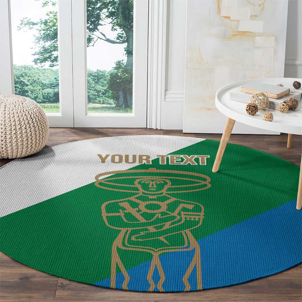 Personalized Italy Abruzzo Round Carpet Inspiration Flags Style