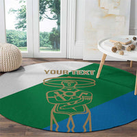 Personalized Italy Abruzzo Round Carpet Inspiration Flags Style