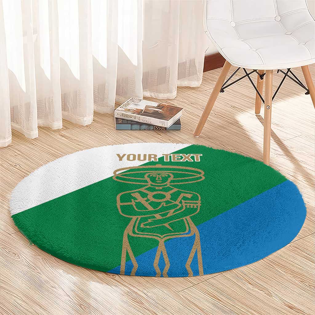 Personalized Italy Abruzzo Round Carpet Inspiration Flags Style