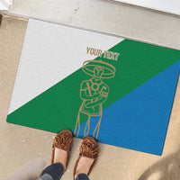 Personalized Italy Abruzzo Rubber Doormat Inspiration Flags Style