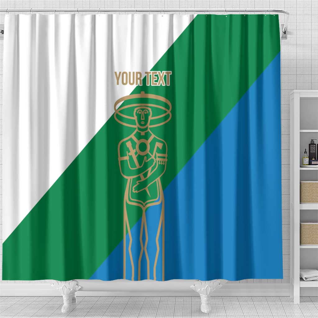 Personalized Italy Abruzzo Shower Curtain Inspiration Flags Style