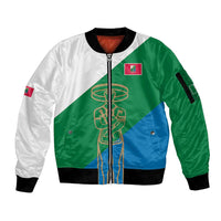 Personalized Italy Abruzzo Sleeve Zip Bomber Jacket Inspiration Flags Style