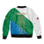 Personalized Italy Abruzzo Sleeve Zip Bomber Jacket Inspiration Flags Style