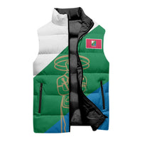 Personalized Italy Abruzzo Sleeveless Puffer Jacket Inspiration Flags Style - Wonder Print Shop