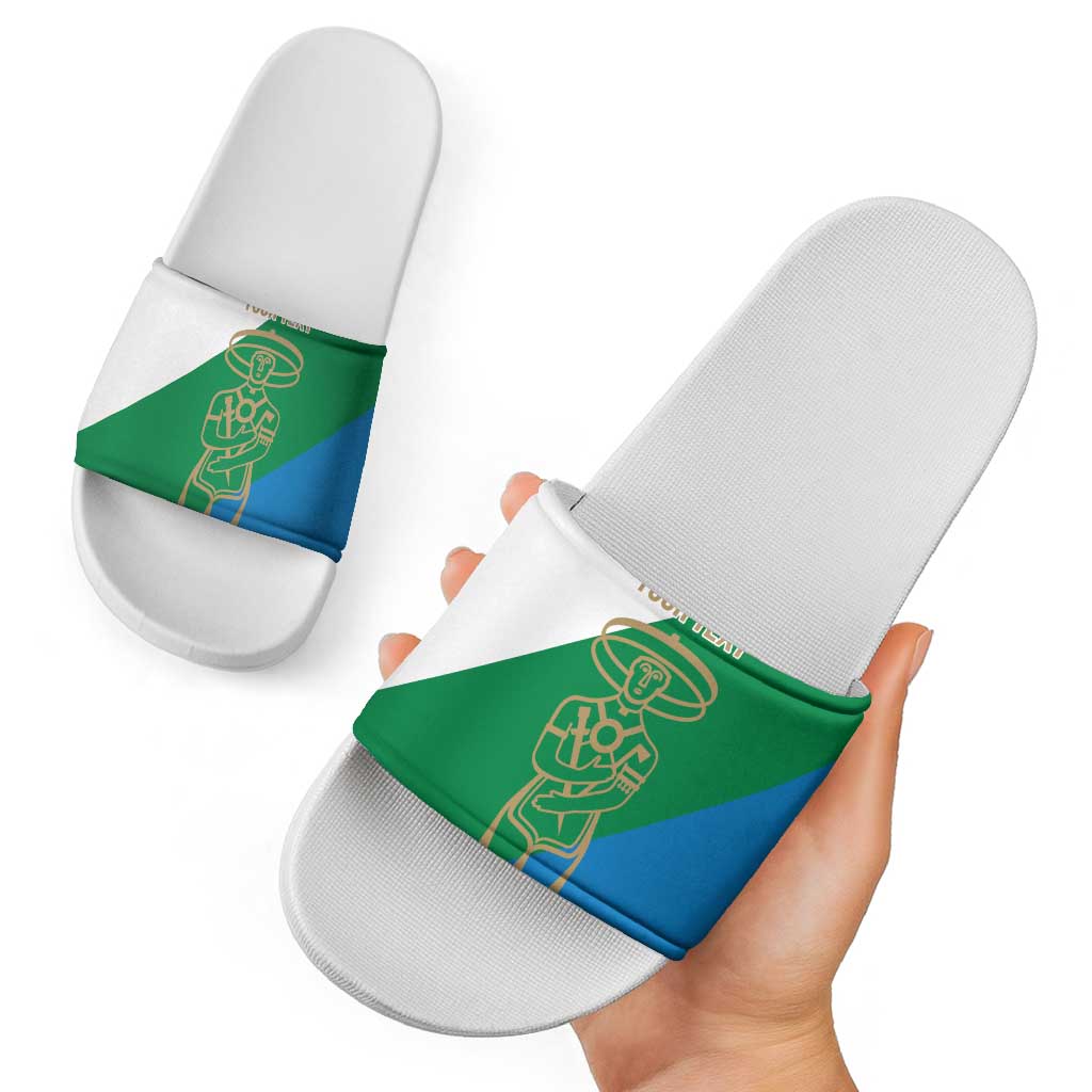 Personalized Italy Abruzzo Slide Sandals Inspiration Flags Style - Wonder Print Shop