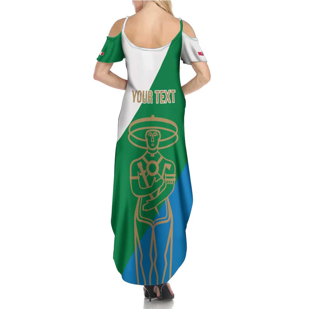 Personalized Italy Abruzzo Summer Maxi Dress Inspiration Flags Style