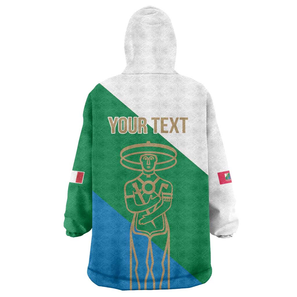 Personalized Italy Abruzzo Wearable Blanket Hoodie Inspiration Flags Style