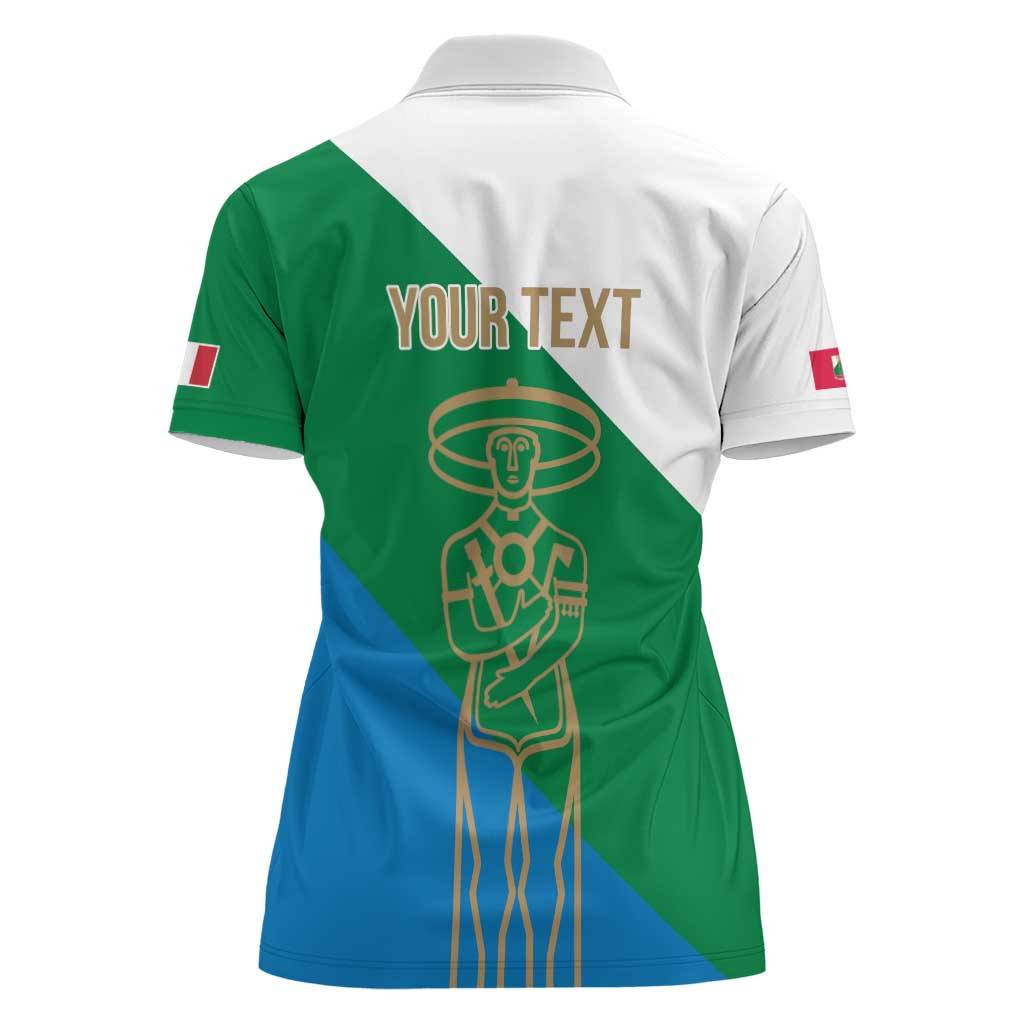 Personalized Italy Abruzzo Women Polo Shirt Inspiration Flags Style