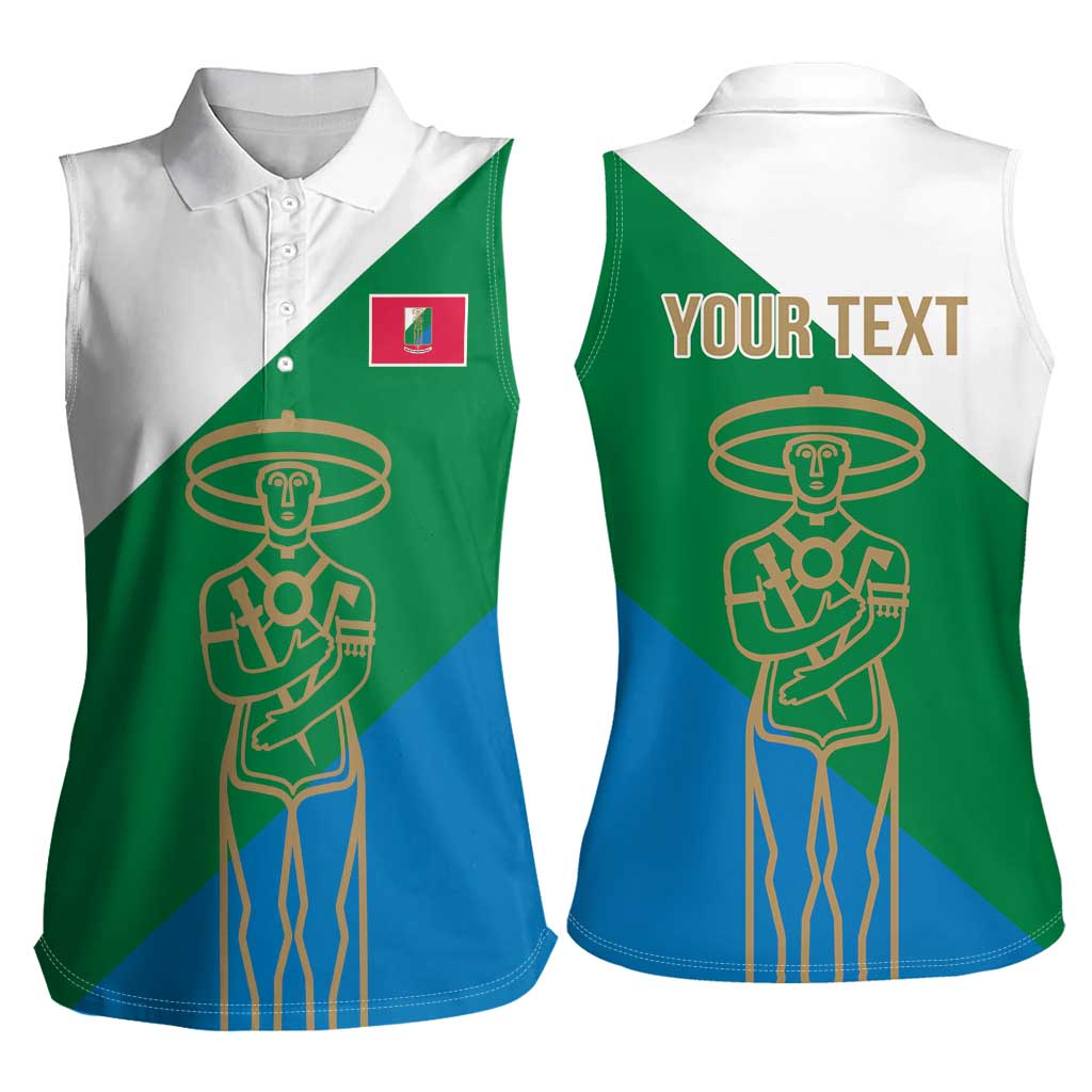 Personalized Italy Abruzzo Women Sleeveless Polo Shirt Inspiration Flags Style