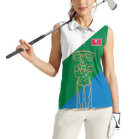 Personalized Italy Abruzzo Women Sleeveless Polo Shirt Inspiration Flags Style
