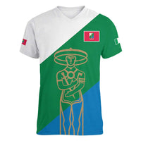 Personalized Italy Abruzzo Women V-Neck T-Shirt Inspiration Flags Style