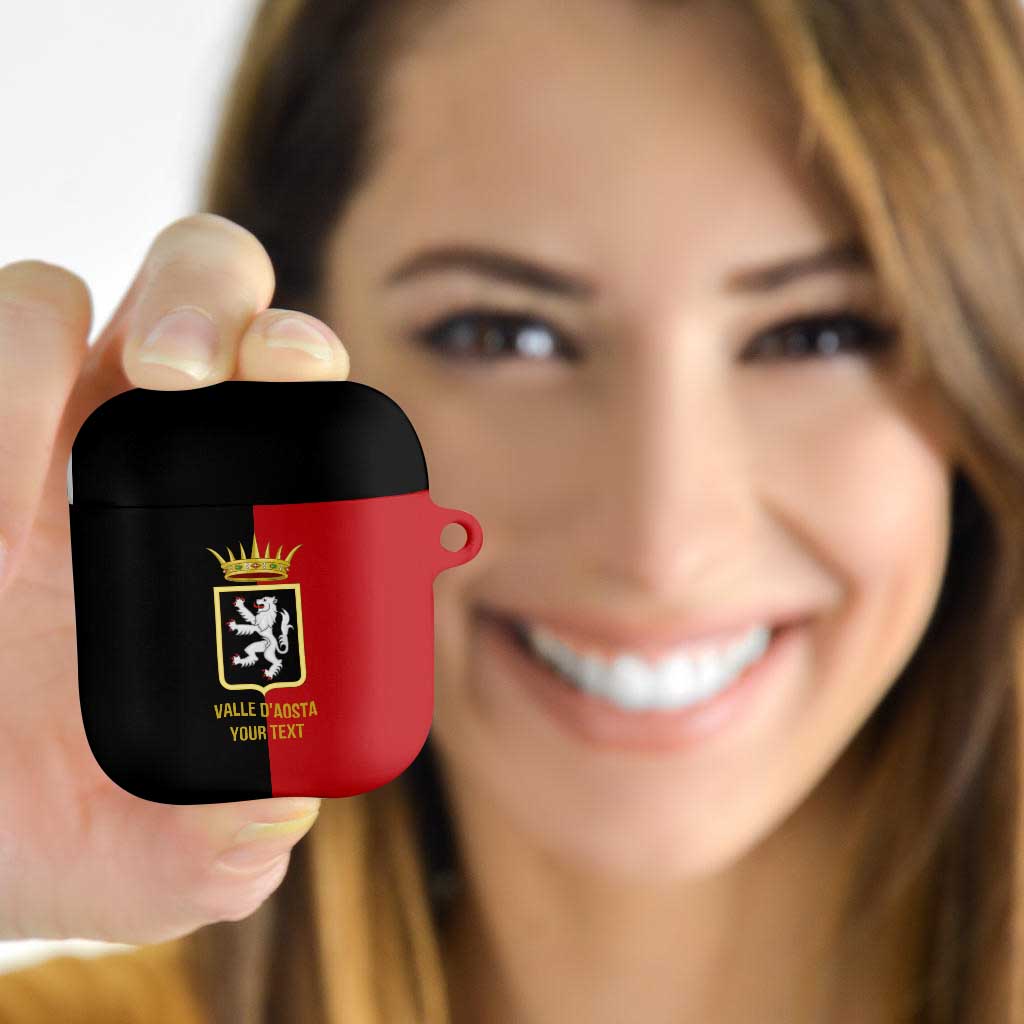 Personalized Italy Aosta Valley AirPods Case Inspiration Flags Style - Wonder Print Shop