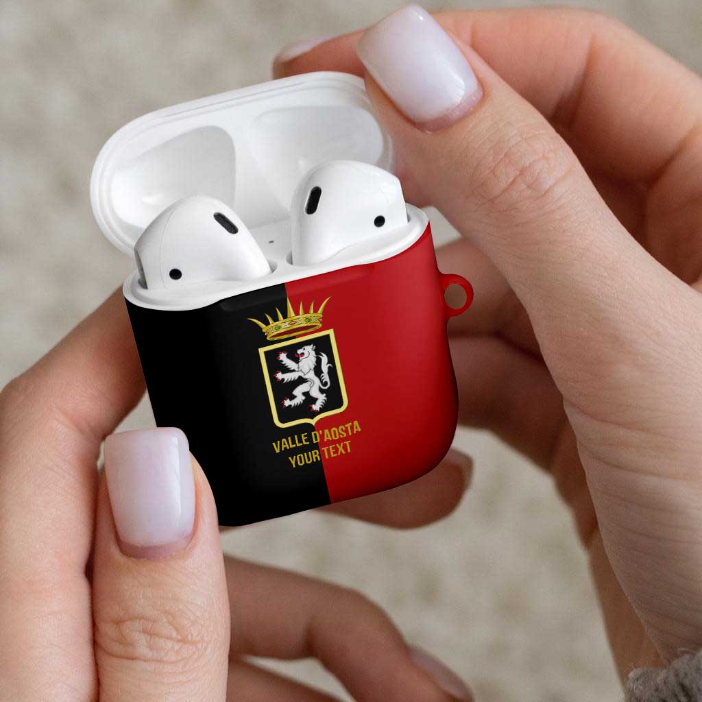 Personalized Italy Aosta Valley AirPods Case Inspiration Flags Style - Wonder Print Shop