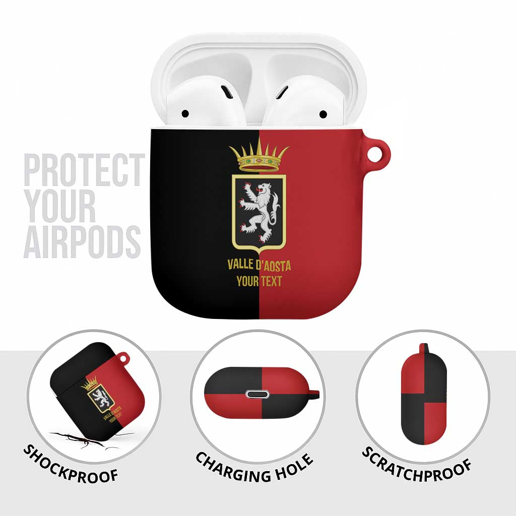 Personalized Italy Aosta Valley AirPods Case Inspiration Flags Style - Wonder Print Shop