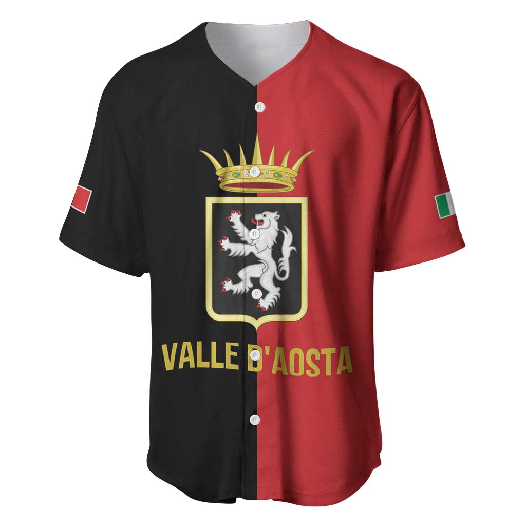 Personalized Italy Aosta Valley Baseball Jersey Inspiration Flags Style