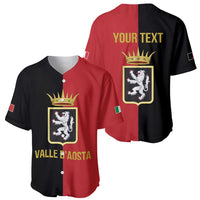 Personalized Italy Aosta Valley Baseball Jersey Inspiration Flags Style