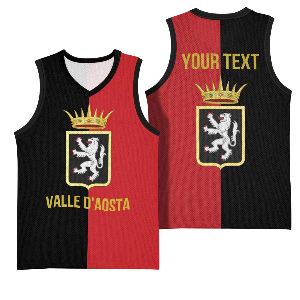 Personalized Italy Aosta Valley Basketball Jersey Inspiration Flags Style - Wonder Print Shop