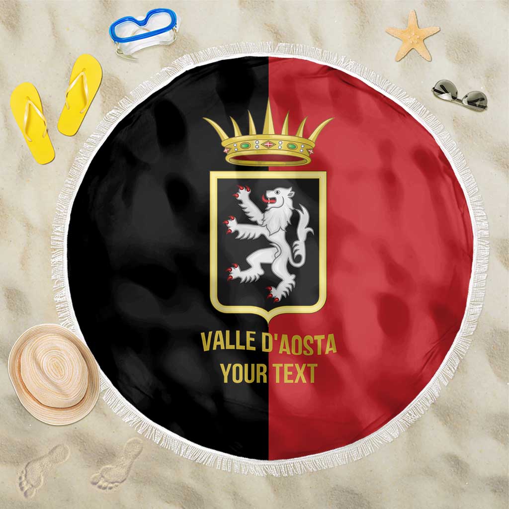 Personalized Italy Aosta Valley Beach Blanket Inspiration Flags Style