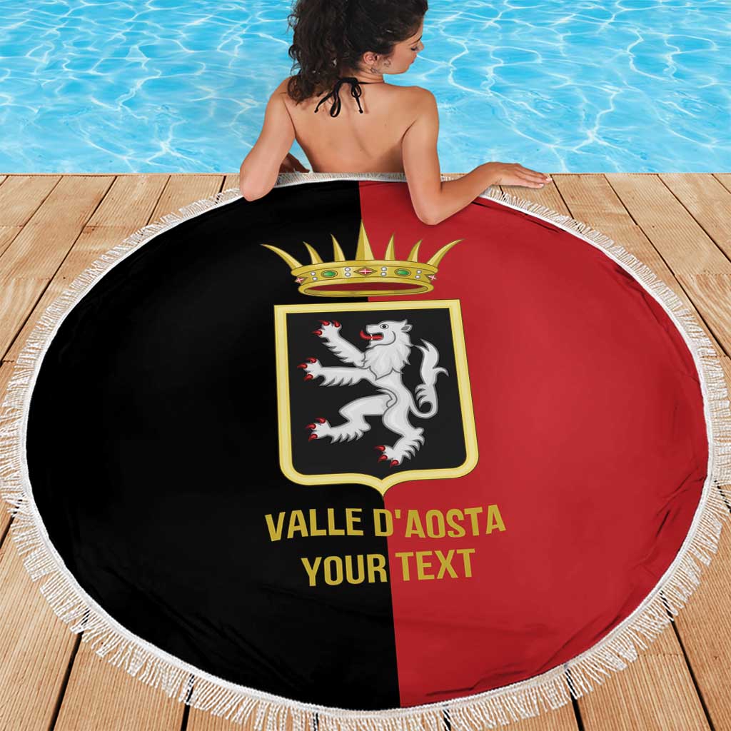 Personalized Italy Aosta Valley Beach Blanket Inspiration Flags Style