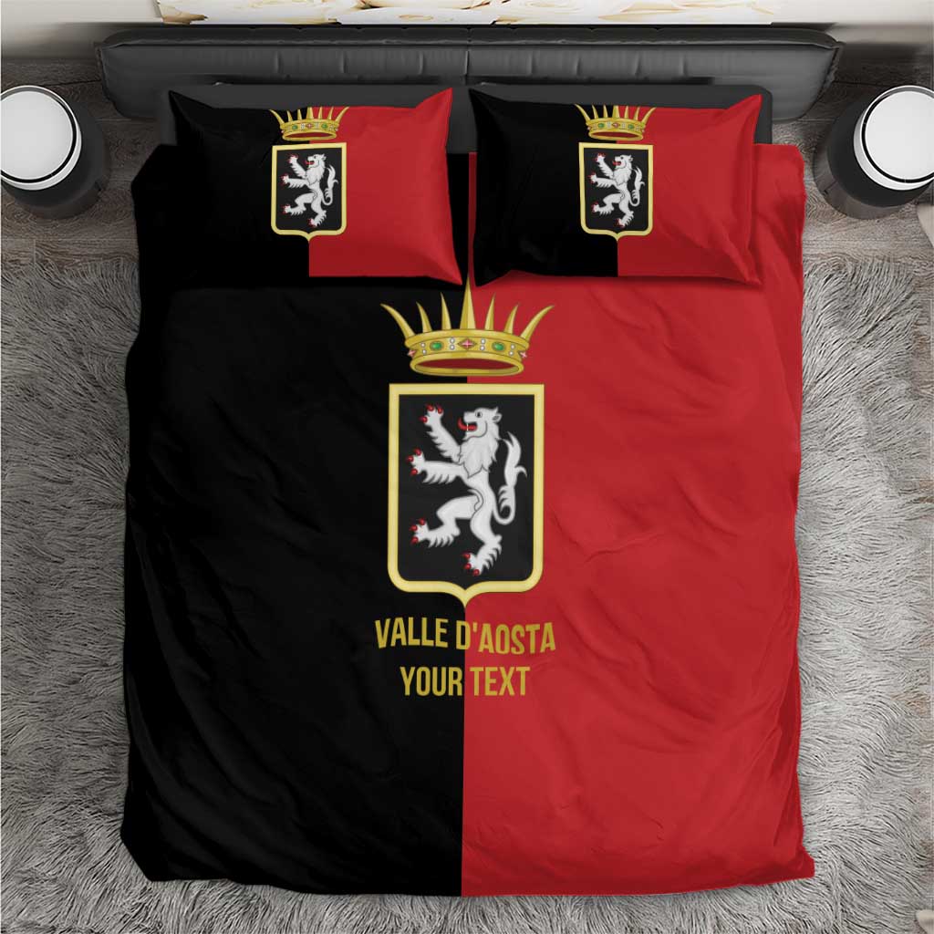 Personalized Italy Aosta Valley Bedding Set Inspiration Flags Style