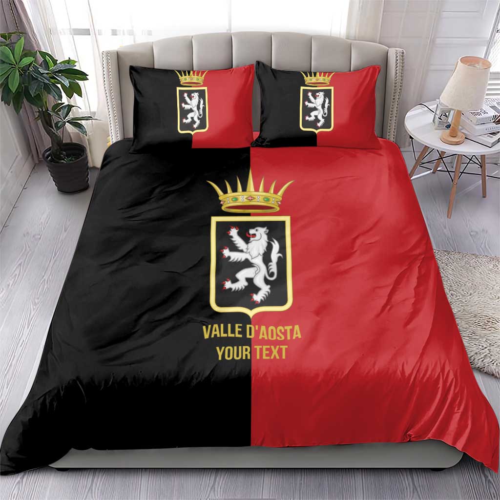 Personalized Italy Aosta Valley Bedding Set Inspiration Flags Style