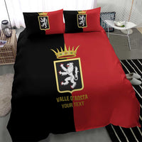 Personalized Italy Aosta Valley Bedding Set Inspiration Flags Style