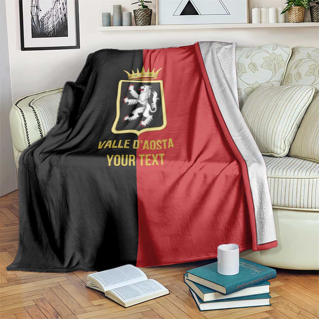 Personalized Italy Aosta Valley Blanket Inspiration Flags Style