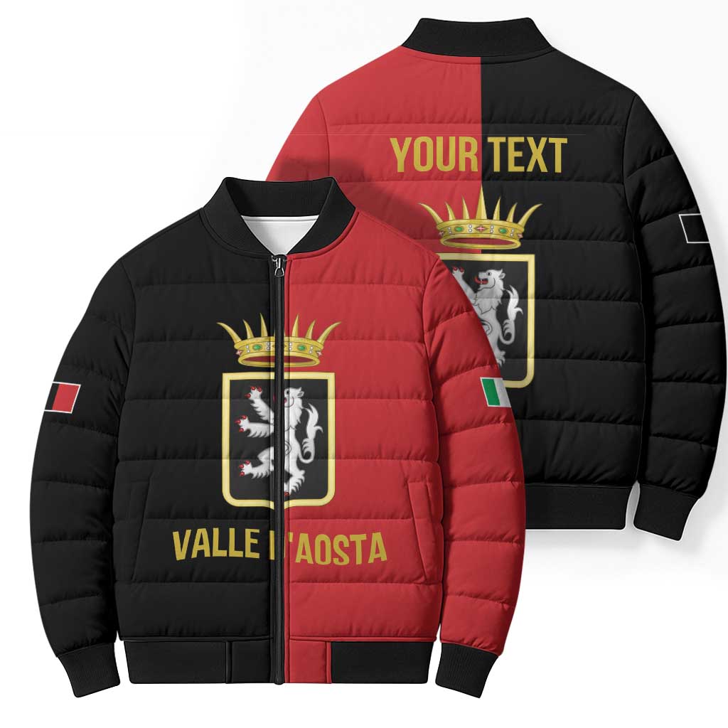 Personalized Italy Aosta Valley Bomber Puffer Jacket Inspiration Flags Style - Wonder Print Shop
