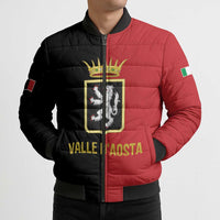 Personalized Italy Aosta Valley Bomber Puffer Jacket Inspiration Flags Style - Wonder Print Shop