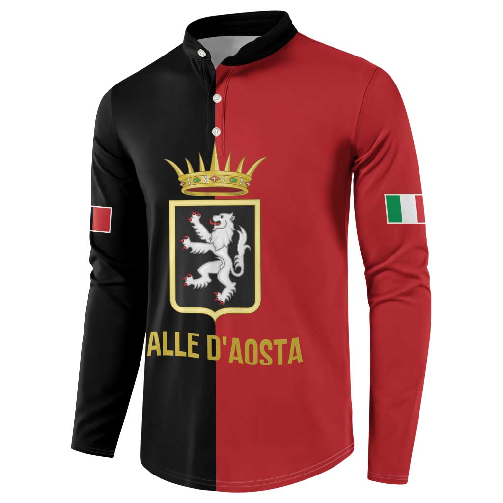 Personalized Italy Aosta Valley Button Sweatshirt Inspiration Flags Style