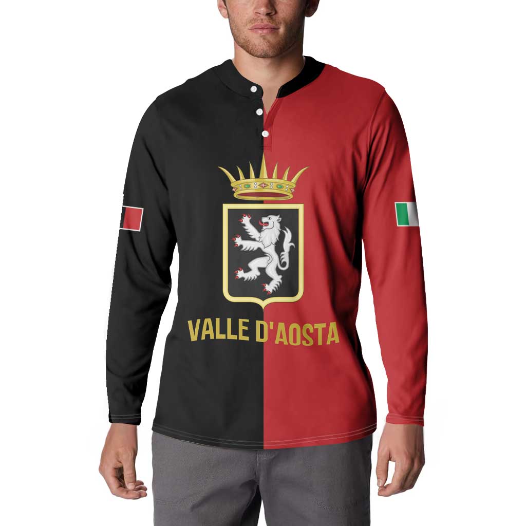Personalized Italy Aosta Valley Button Sweatshirt Inspiration Flags Style