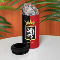 Personalized Italy Aosta Valley 4 in 1 Can Cooler Tumbler Inspiration Flags Style