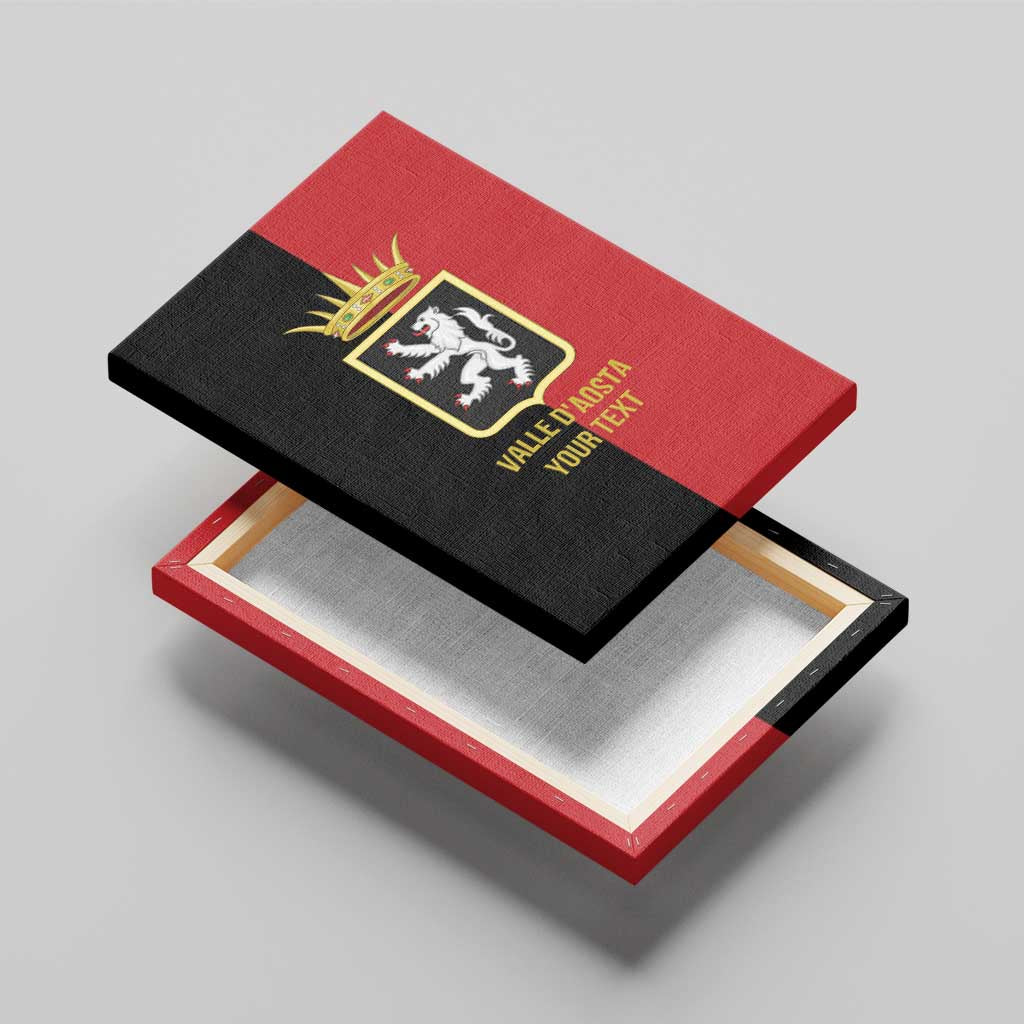 Personalized Italy Aosta Valley Canvas Wall Art Inspiration Flags Style