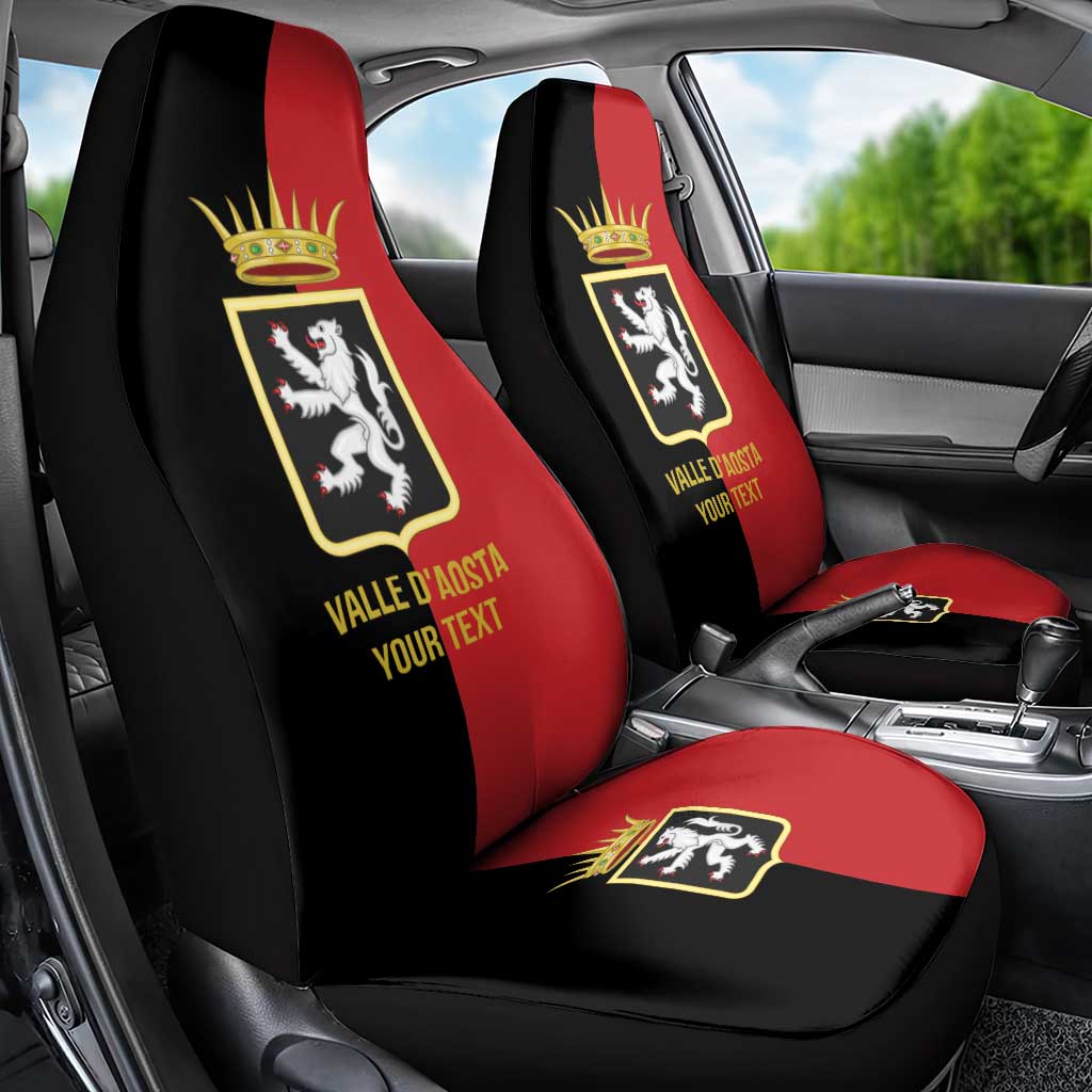 Personalized Italy Aosta Valley Car Seat Cover Inspiration Flags Style