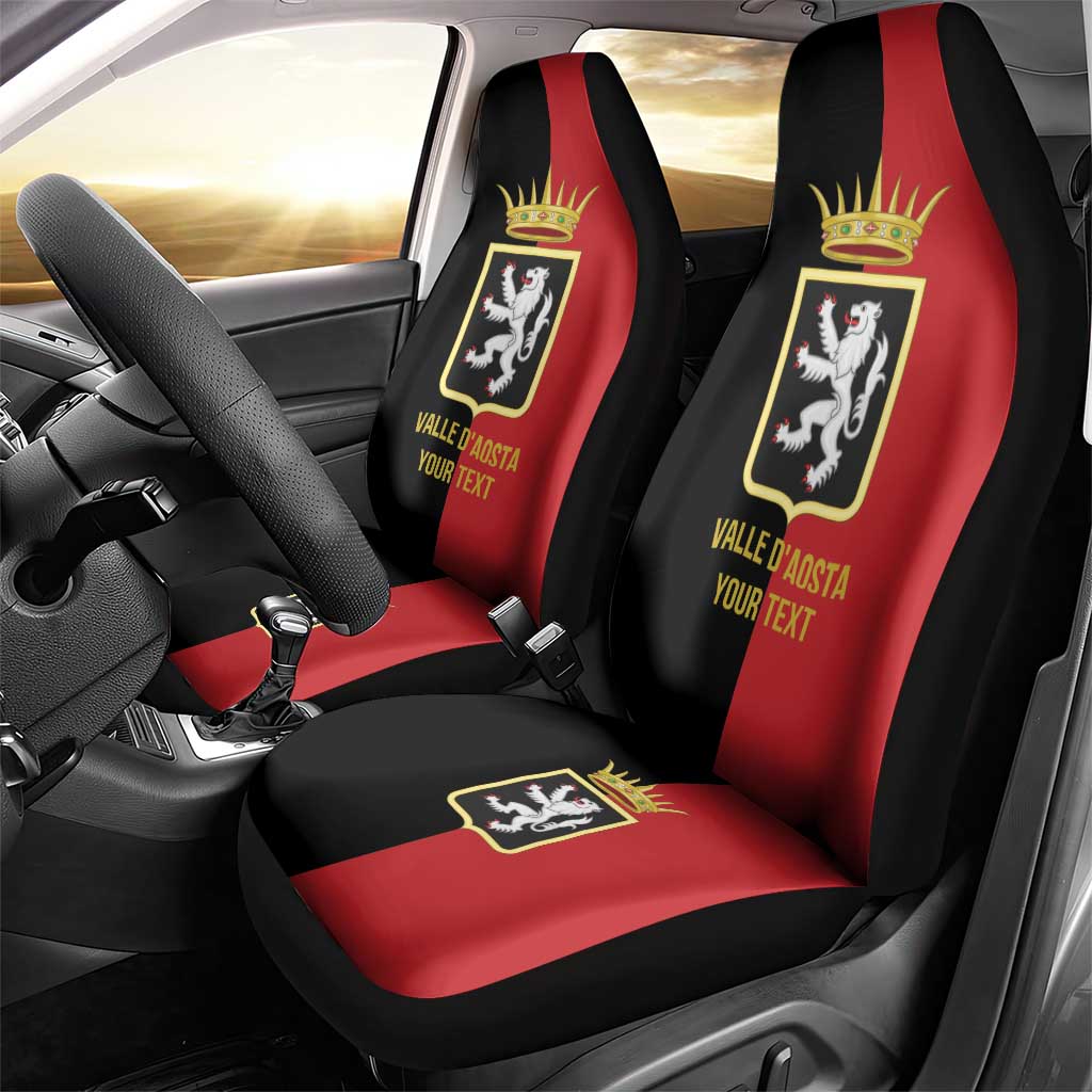 Personalized Italy Aosta Valley Car Seat Cover Inspiration Flags Style