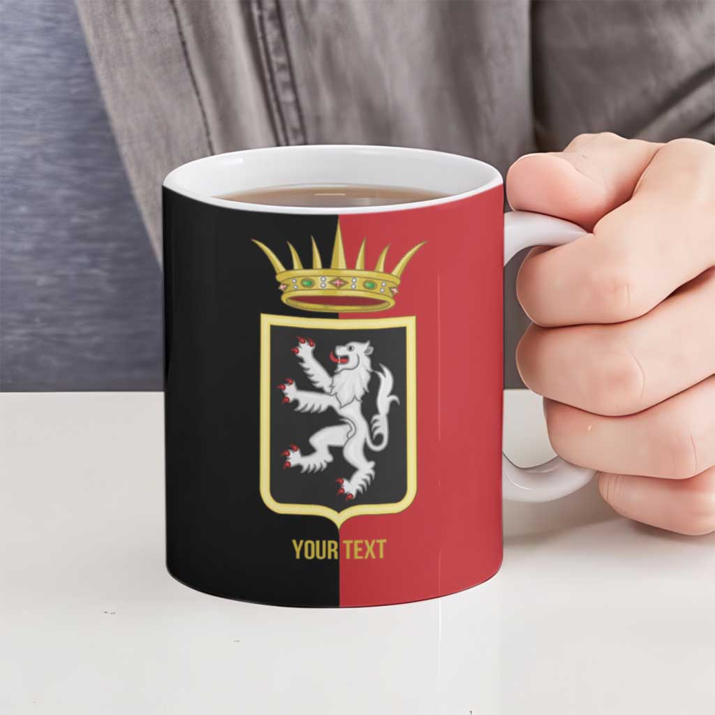 Personalized Italy Aosta Valley Ceramic Mug Inspiration Flags Style - Wonder Print Shop