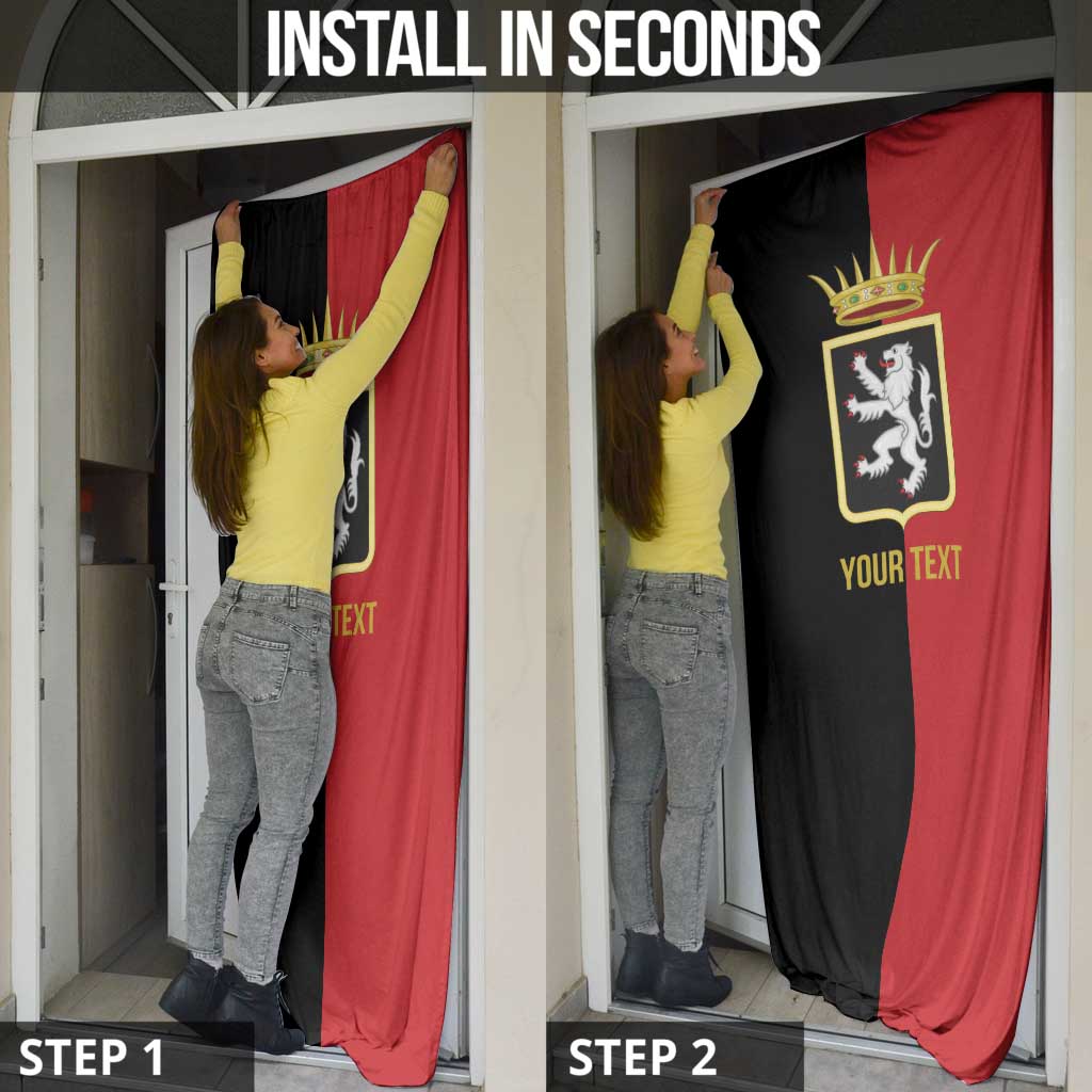 Personalized Italy Aosta Valley Door Cover Inspiration Flags Style - Wonder Print Shop