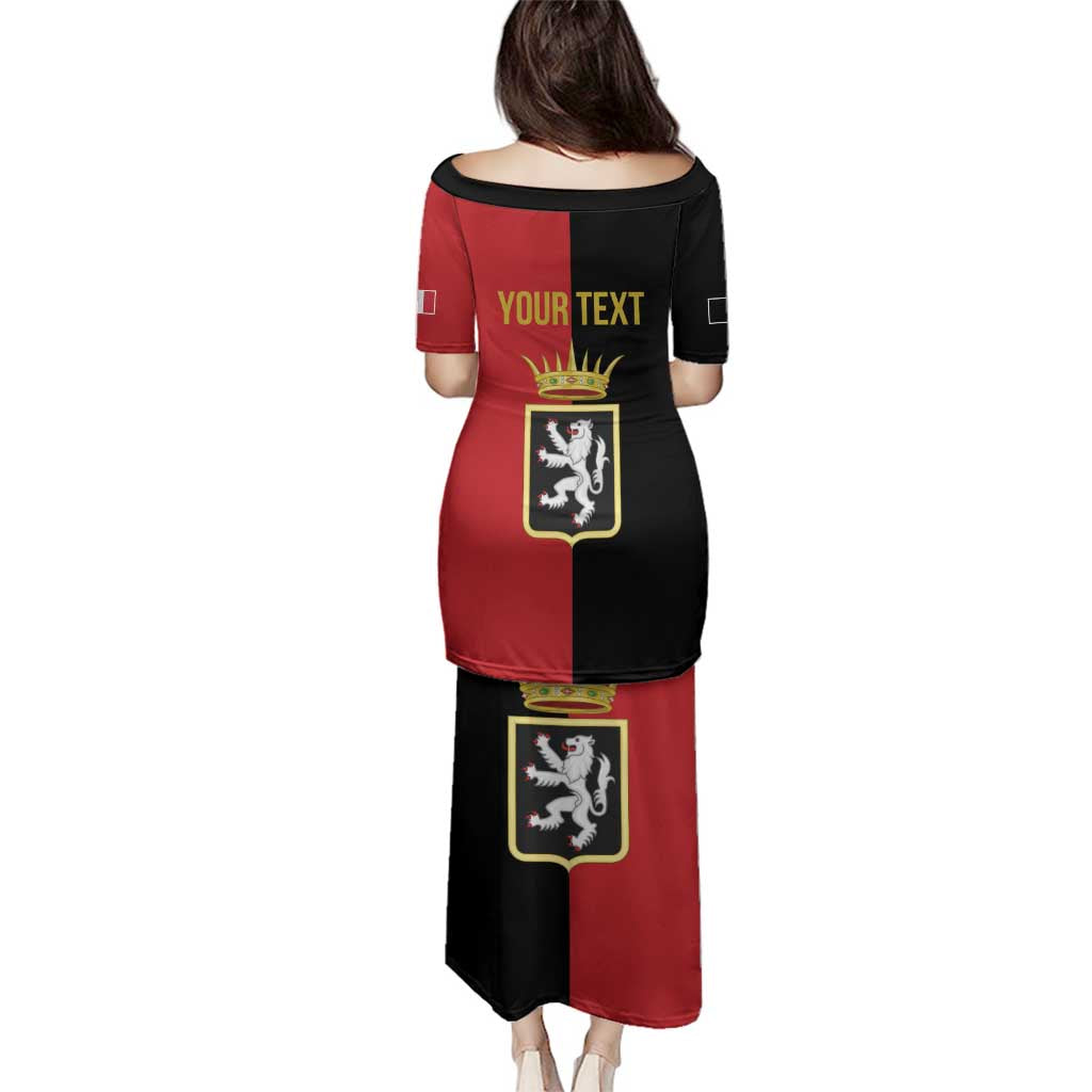 Personalized Italy Aosta Valley Family Matching Puletasi and Hawaiian Shirt Inspiration Flags Style