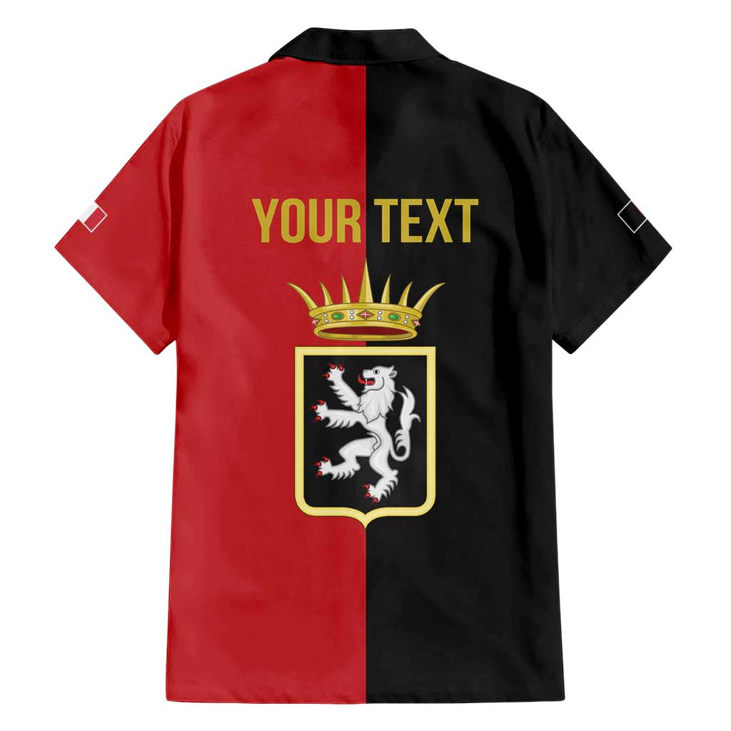 Personalized Italy Aosta Valley Family Matching Short Sleeve Bodycon Dress and Hawaiian Shirt Inspiration Flags Style