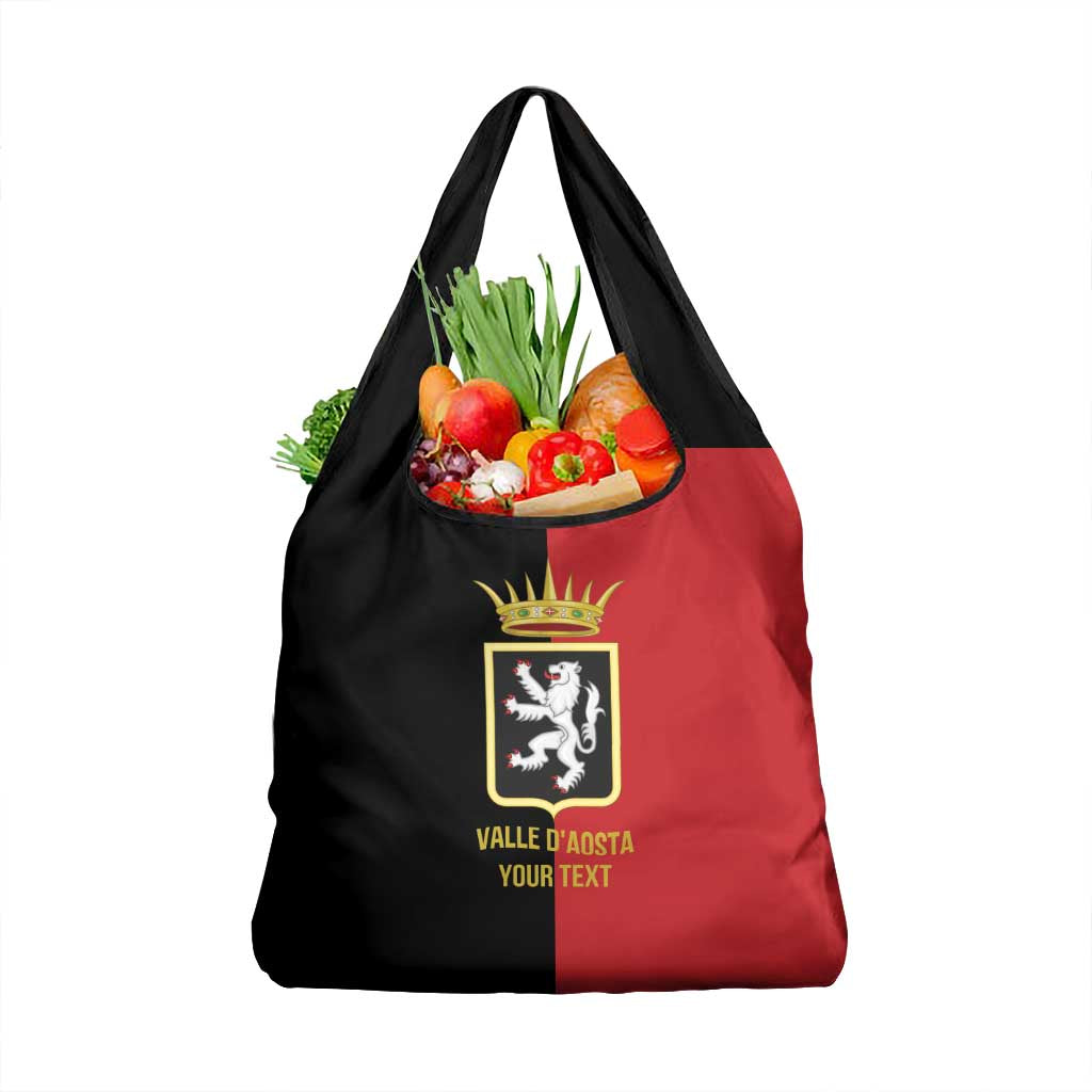 Personalized Italy Aosta Valley Grocery Bag Inspiration Flags Style