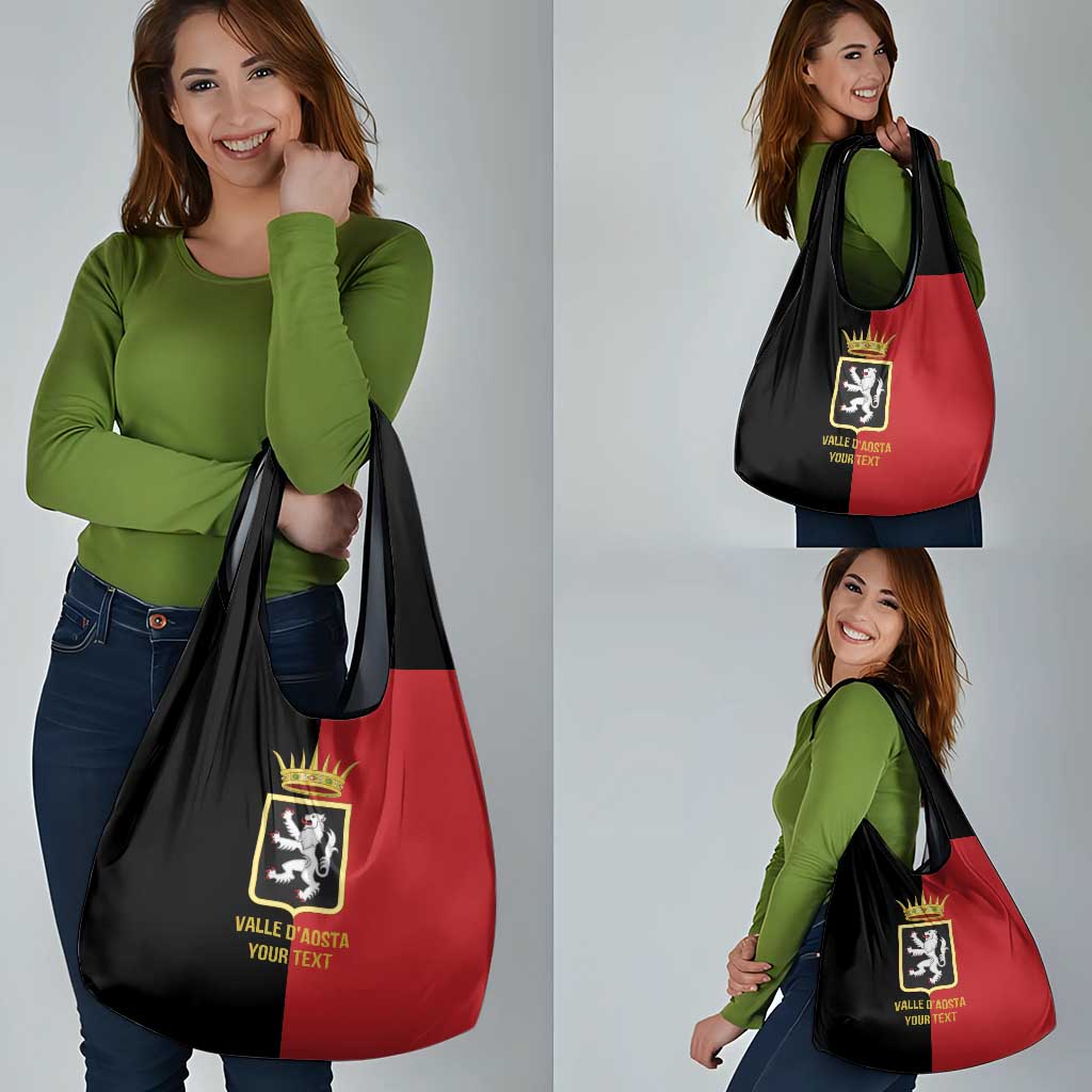 Personalized Italy Aosta Valley Grocery Bag Inspiration Flags Style