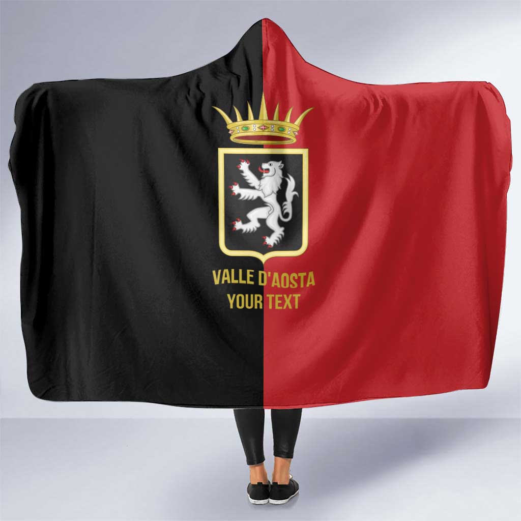 Personalized Italy Aosta Valley Hooded Blanket Inspiration Flags Style