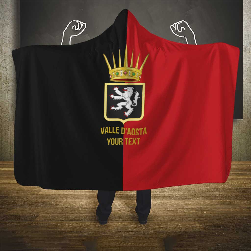 Personalized Italy Aosta Valley Hooded Blanket Inspiration Flags Style