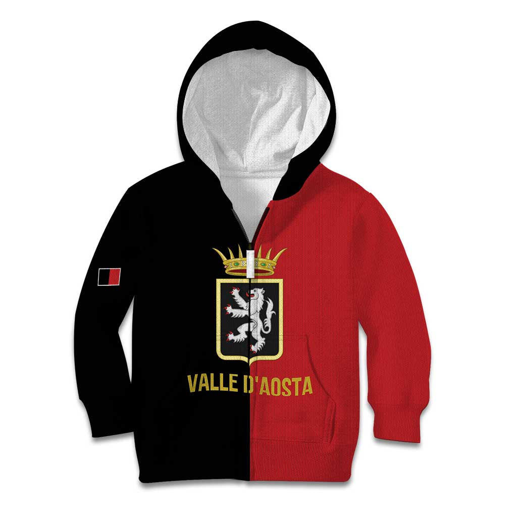 Personalized Italy Aosta Valley Kid Hoodie Inspiration Flags Style