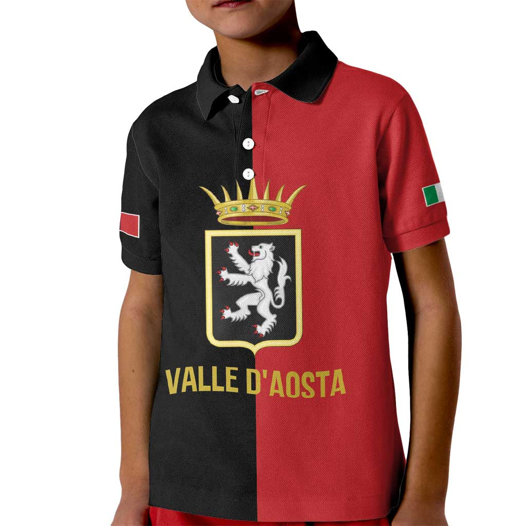 Personalized Italy Aosta Valley Kid Polo Shirt Inspiration Flags Style