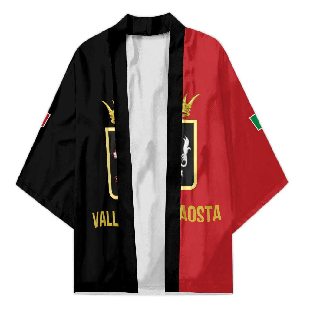 Personalized Italy Aosta Valley Kimono Inspiration Flags Style - Wonder Print Shop