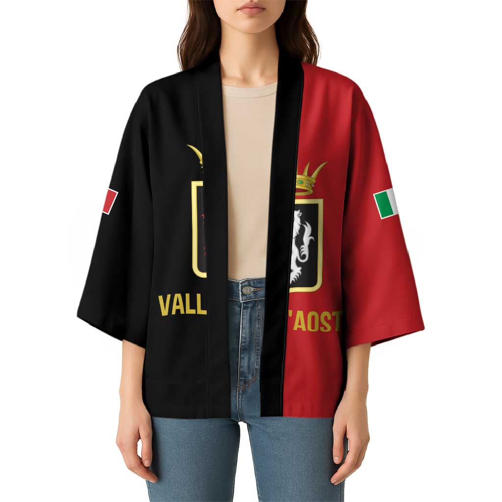 Personalized Italy Aosta Valley Kimono Inspiration Flags Style - Wonder Print Shop