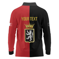 Personalized Italy Aosta Valley Long Sleeve Polo Shirt Inspiration Flags Style