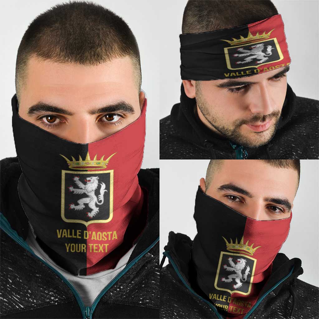 Personalized Italy Aosta Valley Neck Gaiter Inspiration Flags Style - Wonder Print Shop